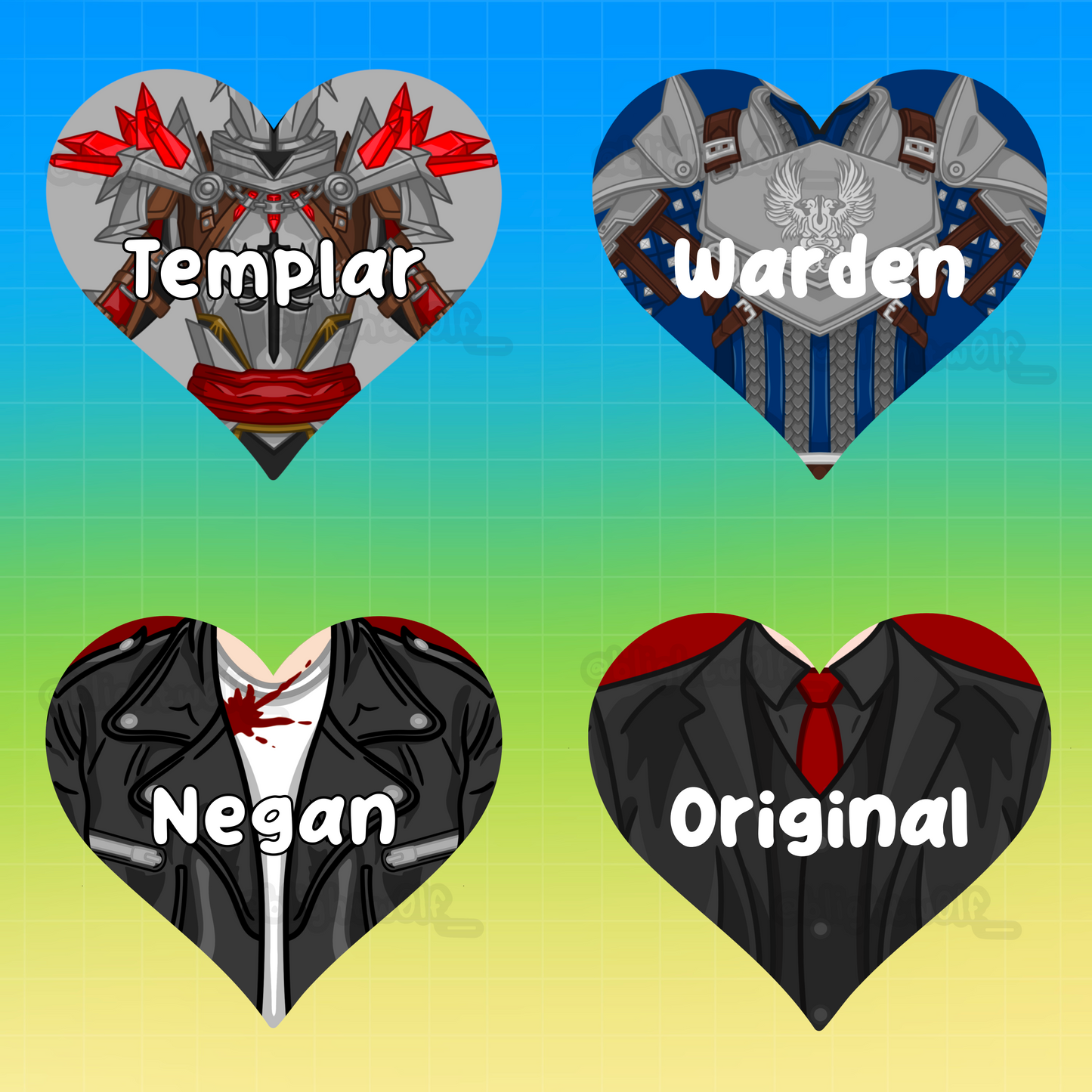 Heroic Hearts P4P Keychains!