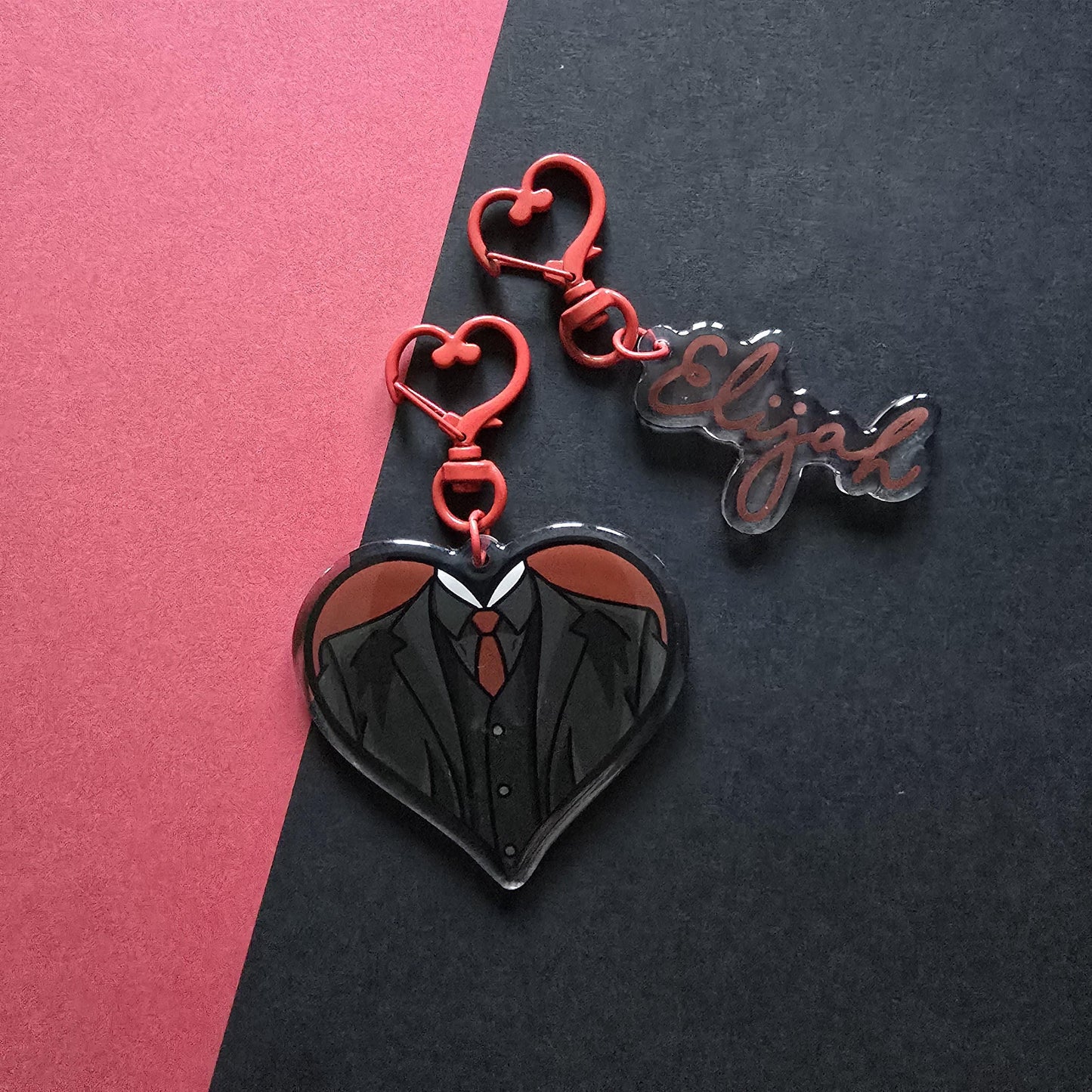 The Noble Original | Elijah Mikaelson Heart Acrylic Charm Keychain