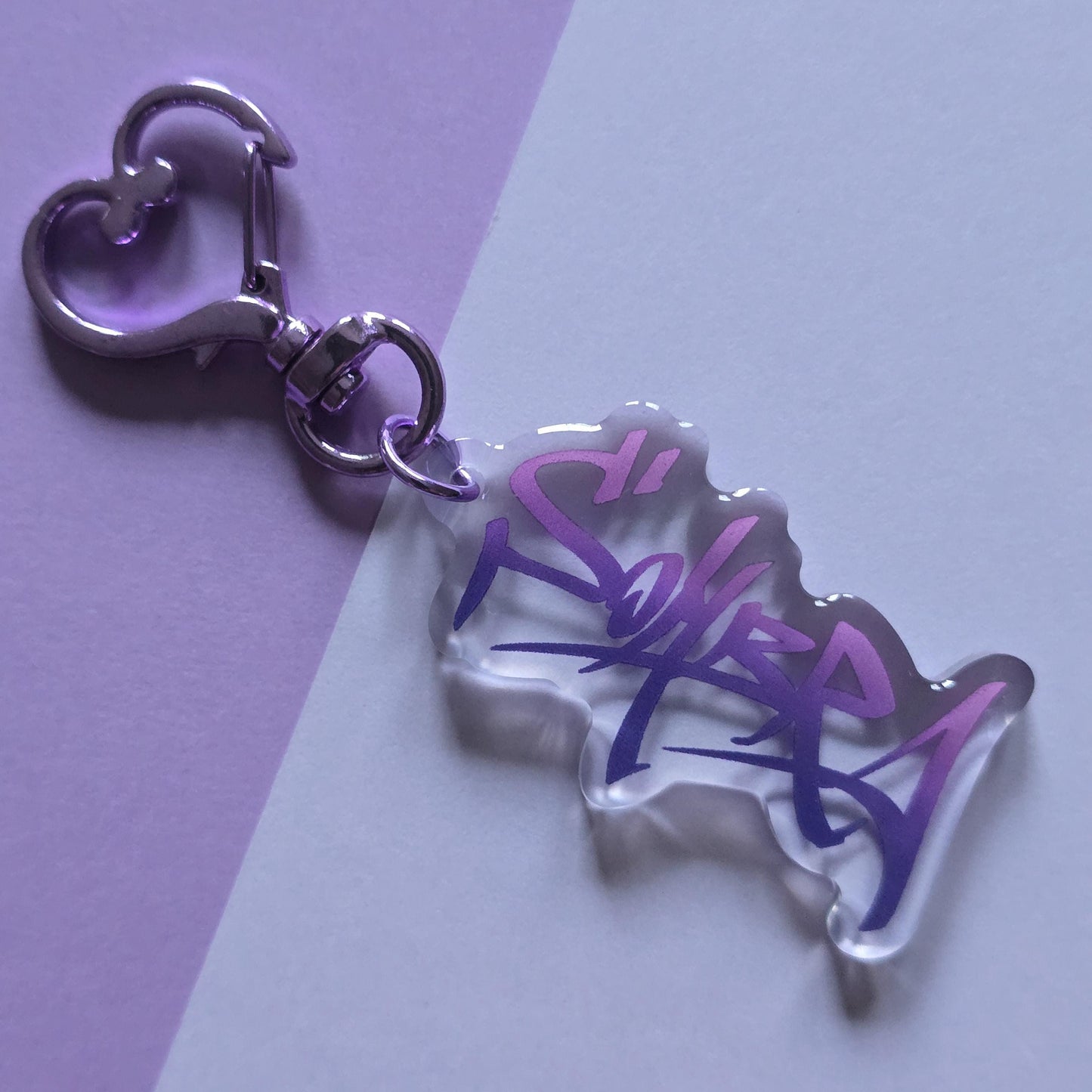 Sombra Spray Acrylic Charm Keychain | Graffiti