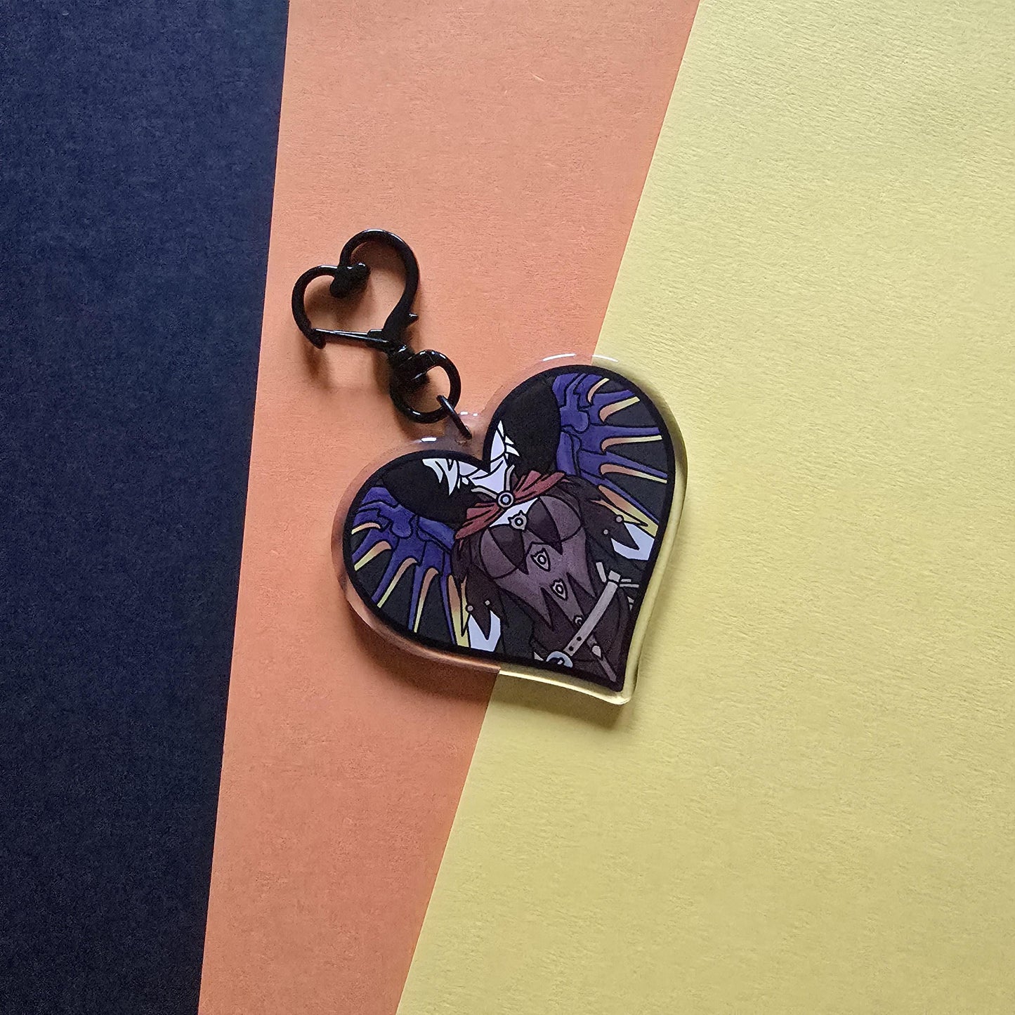 The Witch | Witch Mercy Heroic Heart Acrylic Charm Keychain | Dr Angela Ziegler