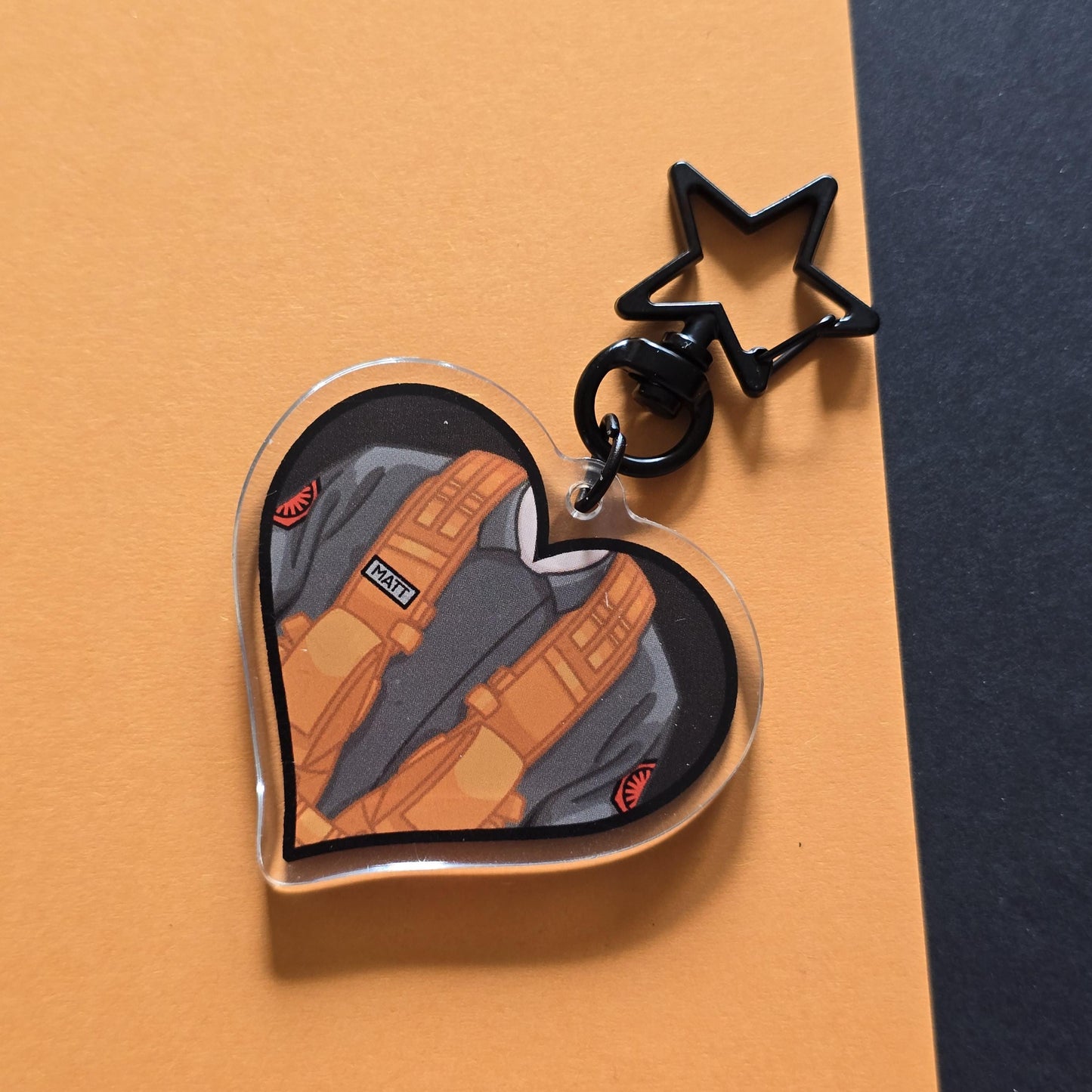 The Radar Technician | Acrylic Charm Keychain | Heroic Hearts | My name is Matt, I'm a radar technician