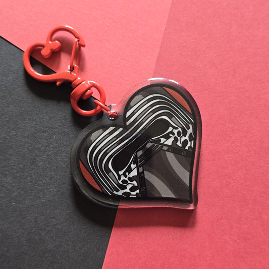 The Dark Prince | Acrylic Charm Keychains | Heroic Hearts | Kylo