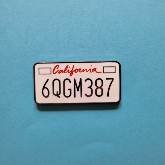 Stiles Jeep California License Plate Hard Enamel Pin