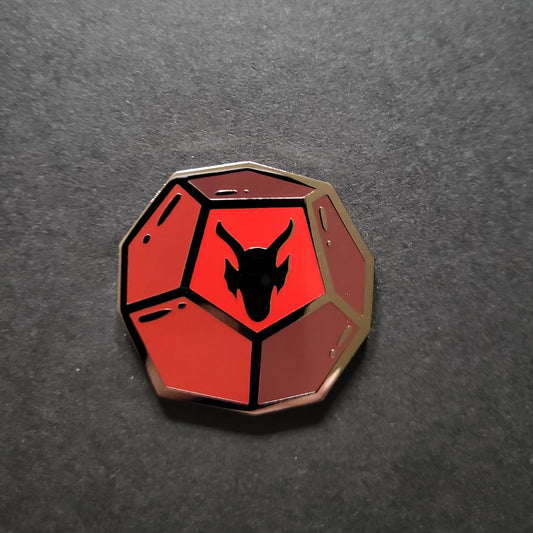 Dungeon Club D12 Hard Enamel Pin