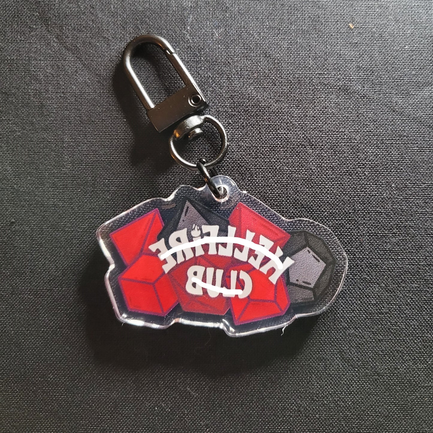 Dungeon Club Dice Acrylic Charm