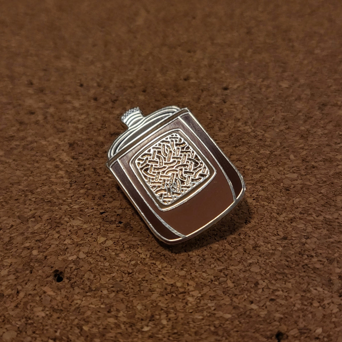 Flask Pin Bobby's Flask Hard Enamel Pin – BLIGHTWOLF'S BAUBLES