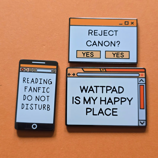 Fanfiction Pins (Wattpad Colorway)