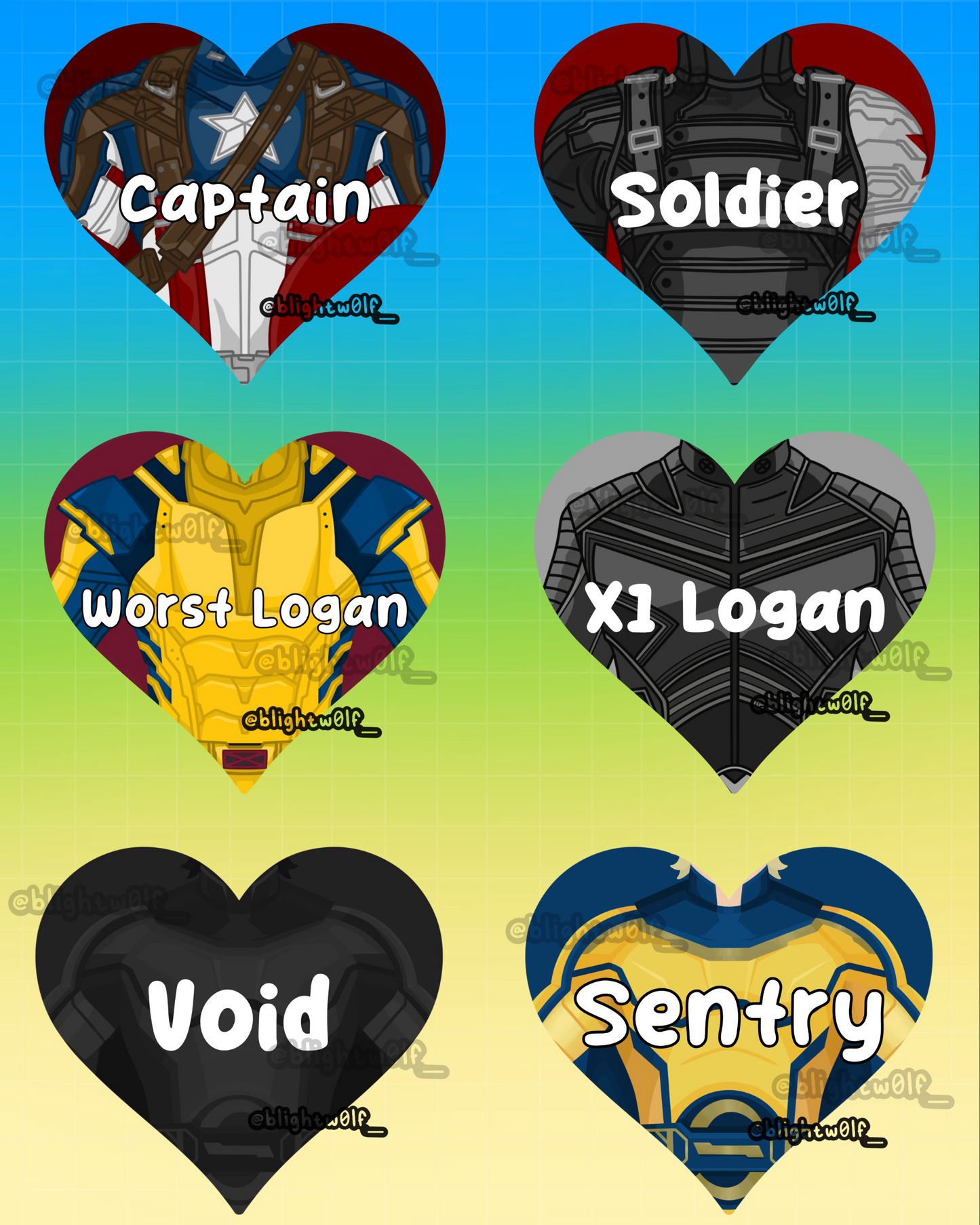 Heroic Hearts P4P Keychains!