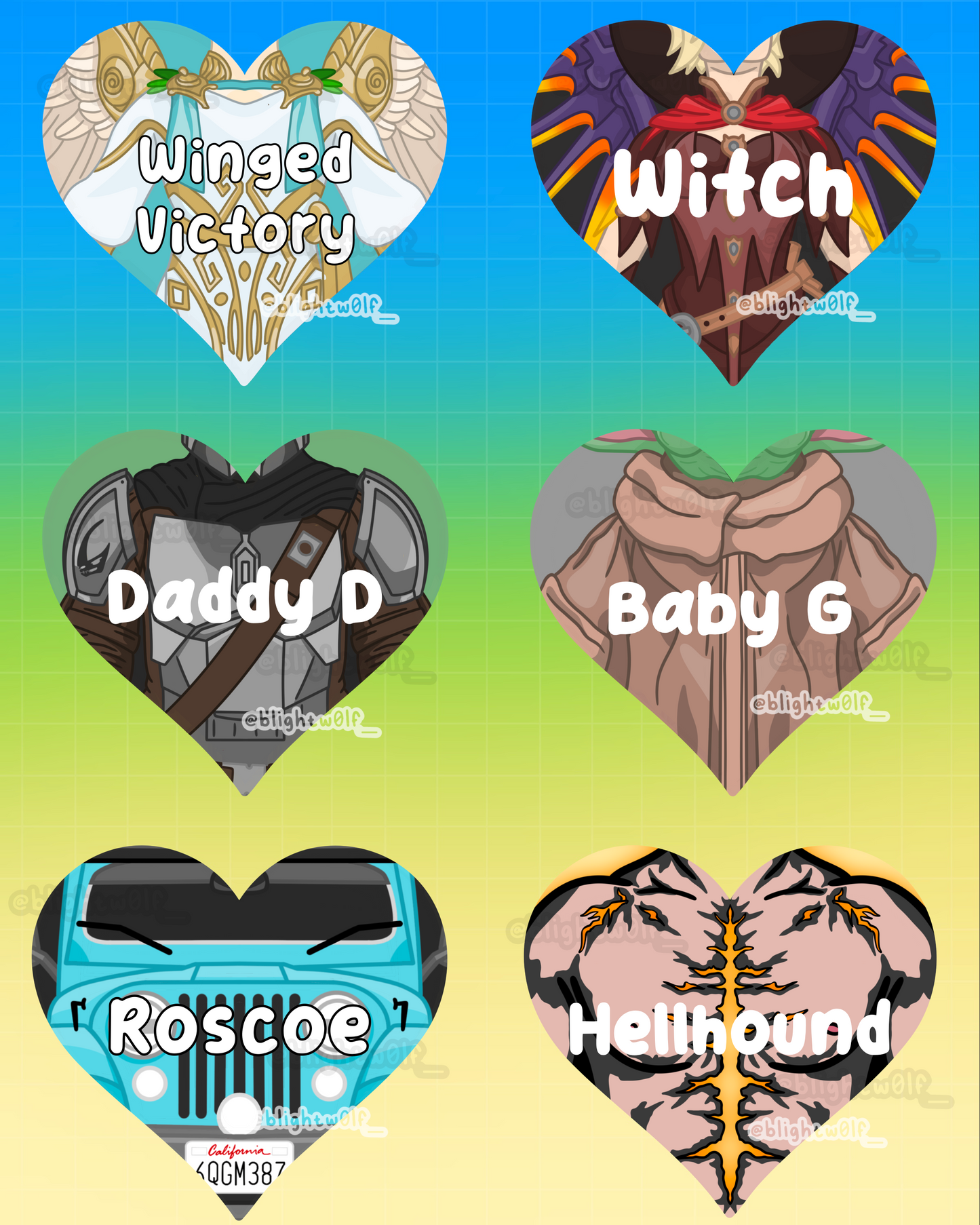 Heroic Hearts P4P Keychains!