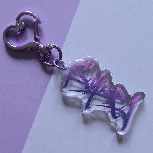 Sombra Spray Acrylic Charm Keychain | Graffiti