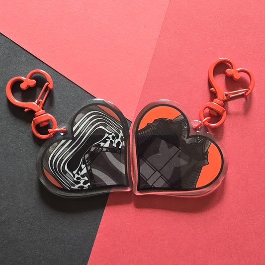 The Dark Prince | Acrylic Charm Keychains | Heroic Hearts | Kylo
