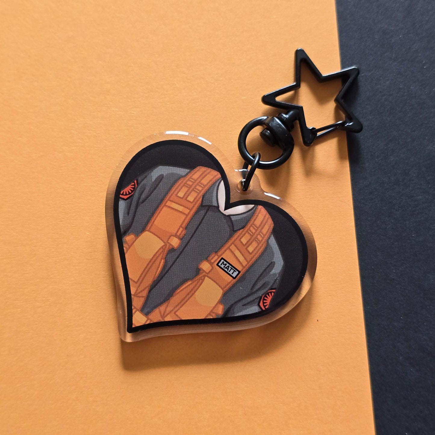 The Radar Technician | Acrylic Charm Keychain | Heroic Hearts | My name is Matt, I'm a radar technician