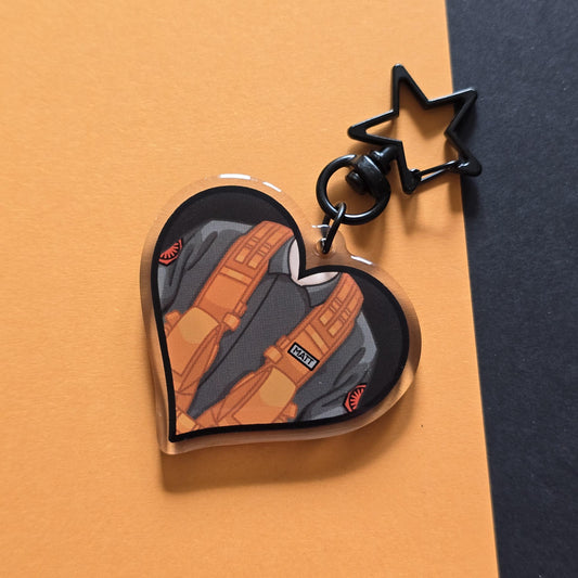 The Radar Technician | Acrylic Charm Keychain | Heroic Hearts | My name is Matt, I'm a radar technician