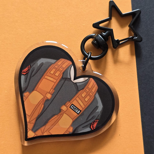 The Radar Technician | Acrylic Charm Keychain | Heroic Hearts | My name is Matt, I'm a radar technician
