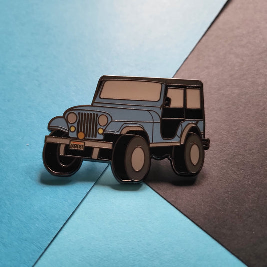 Stiles' Jeep Roscoe Hard Enamel Pin