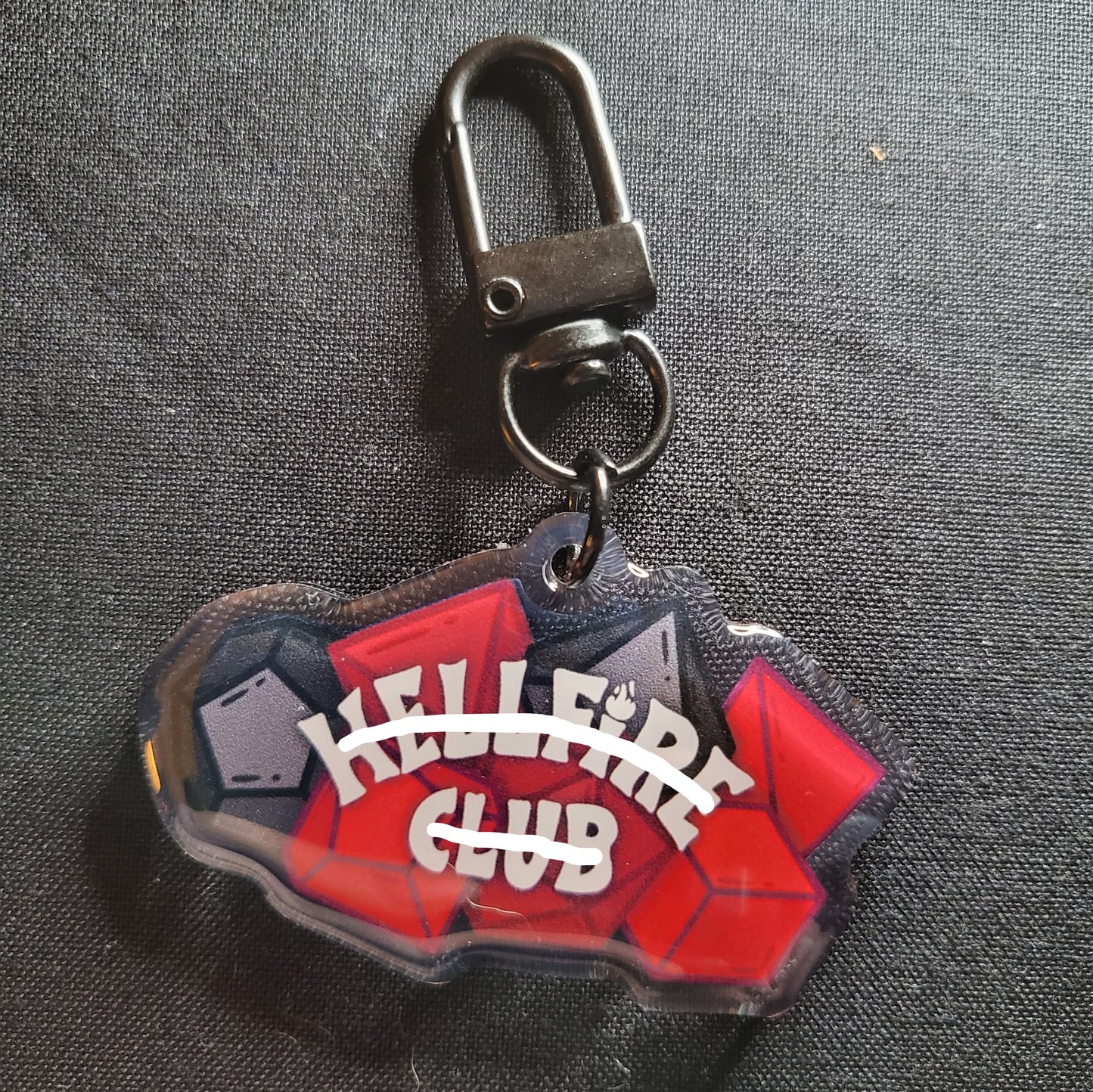 Dungeon Club Dice Acrylic Charm